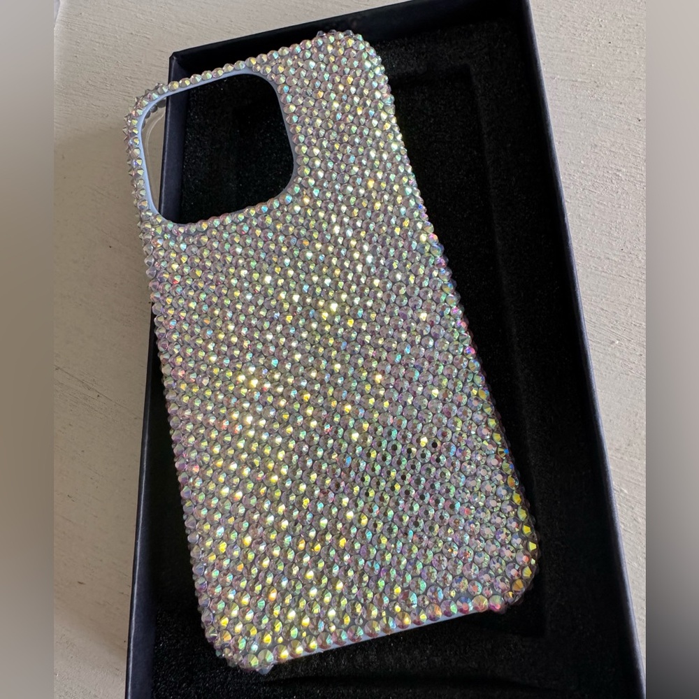 Crystal bling hard cover case for iPhone 15 Pro
